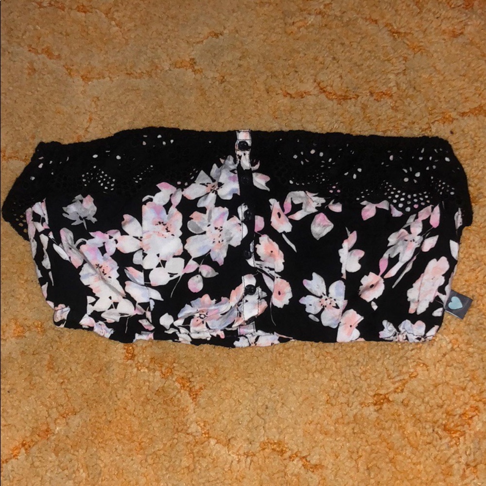 Kendall + Kylie floral festival crop top